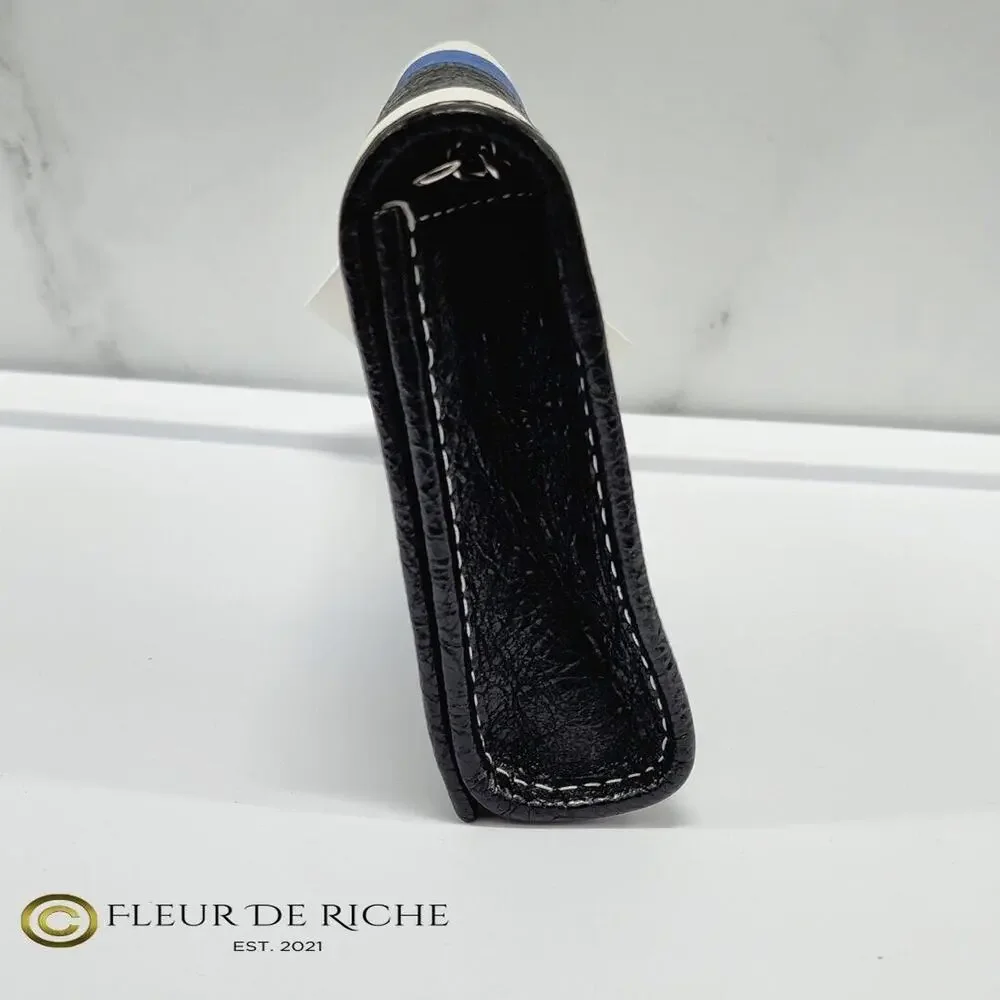 Women's Balenciaga Agneau Arena Multicolor Bazar Shoulder Bag Blue 516460 - Picture 3 of 8